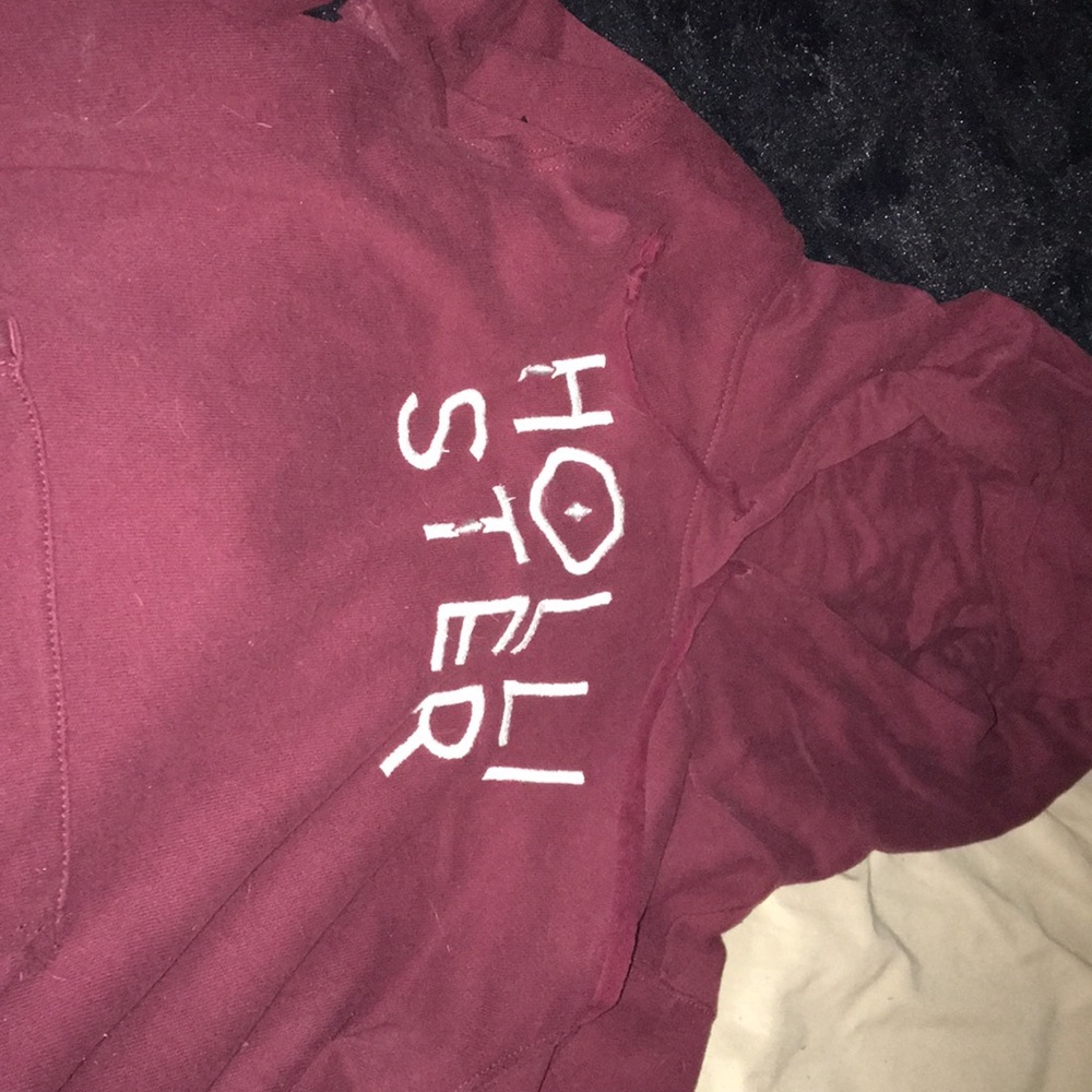 Maroon Hollister hoodie